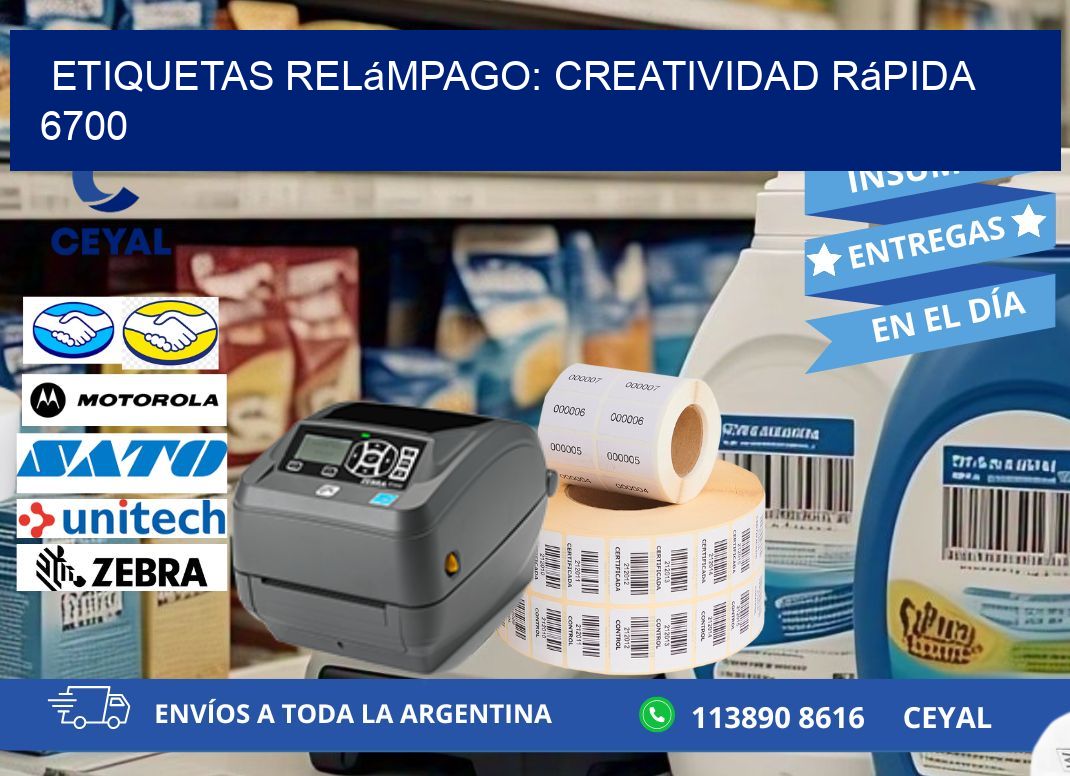 Etiquetas Relámpago: Creatividad Rápida 6700