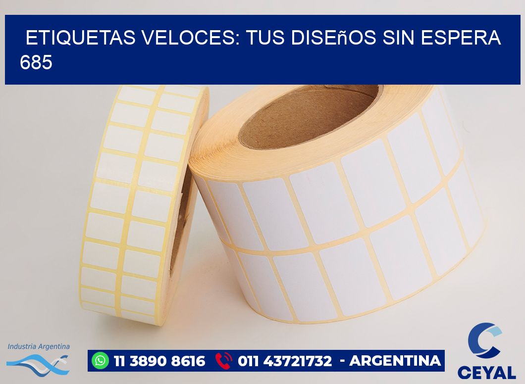 Etiquetas Veloces: Tus Diseños sin Espera 685