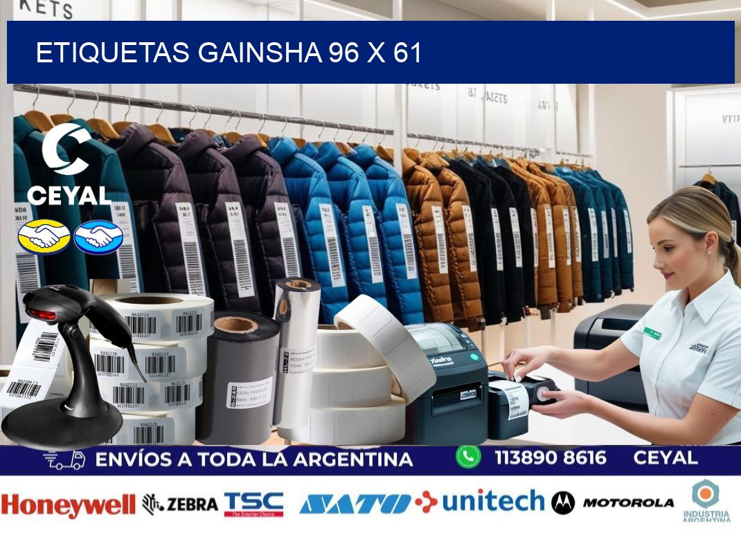 Etiquetas gainsha 96 x 61