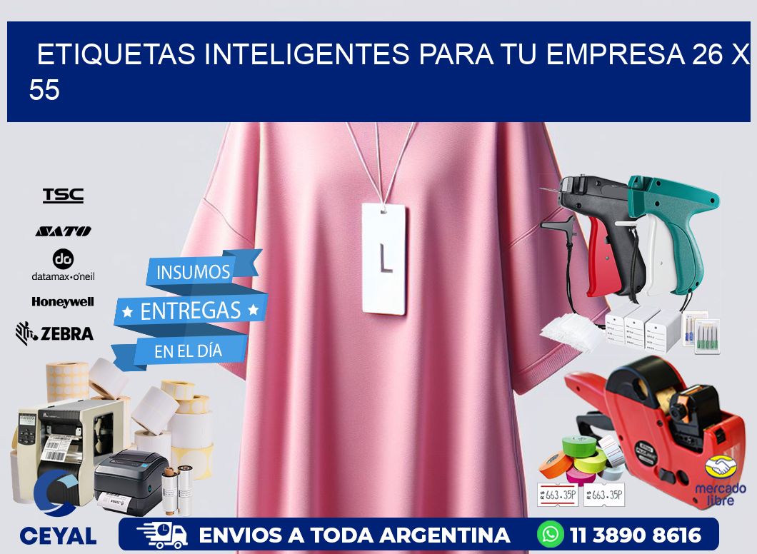 Etiquetas inteligentes para tu empresa 26 x 55