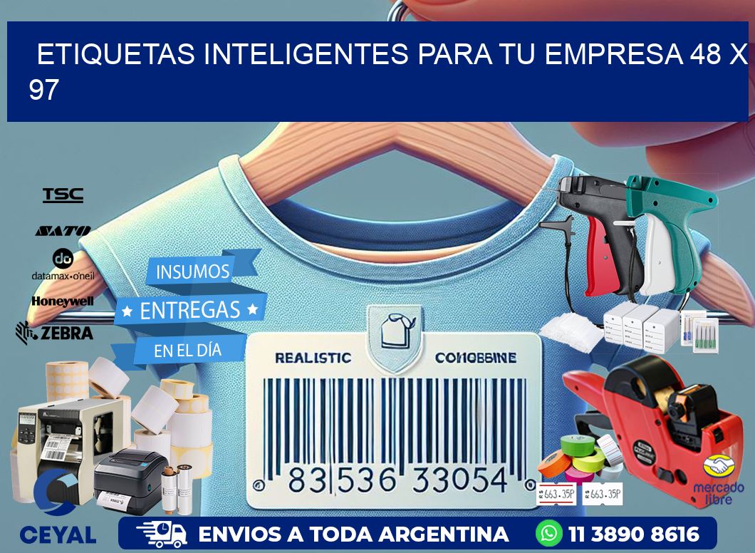 Etiquetas inteligentes para tu empresa 48 x 97