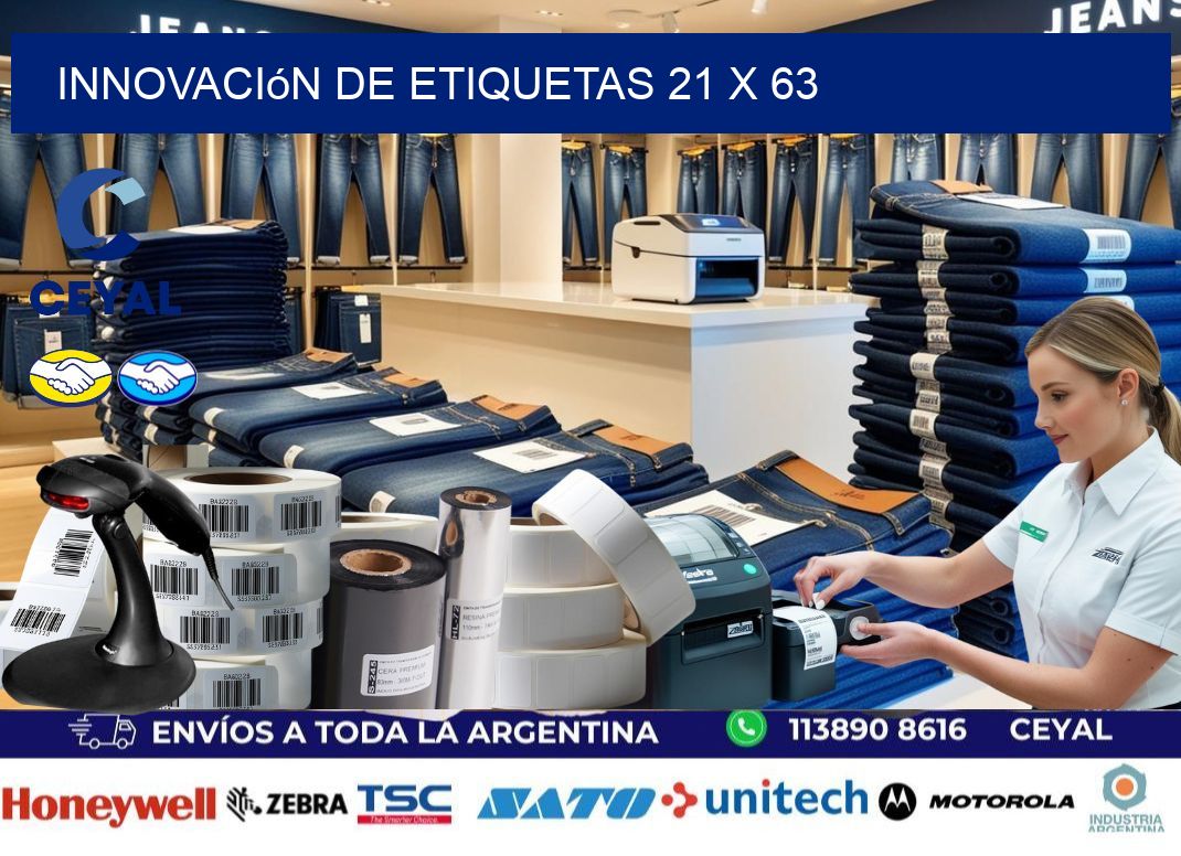 Innovación de etiquetas 21 x 63