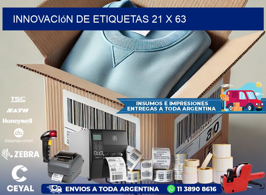 Innovación de etiquetas 21 x 63