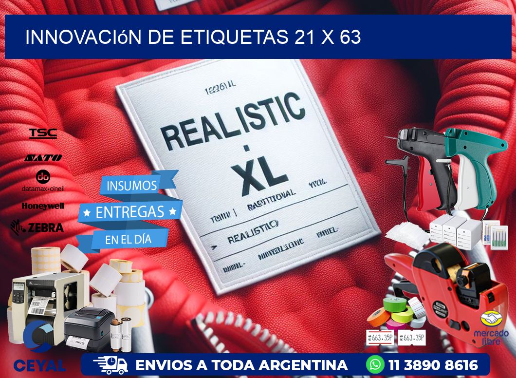 Innovación de etiquetas 21 x 63