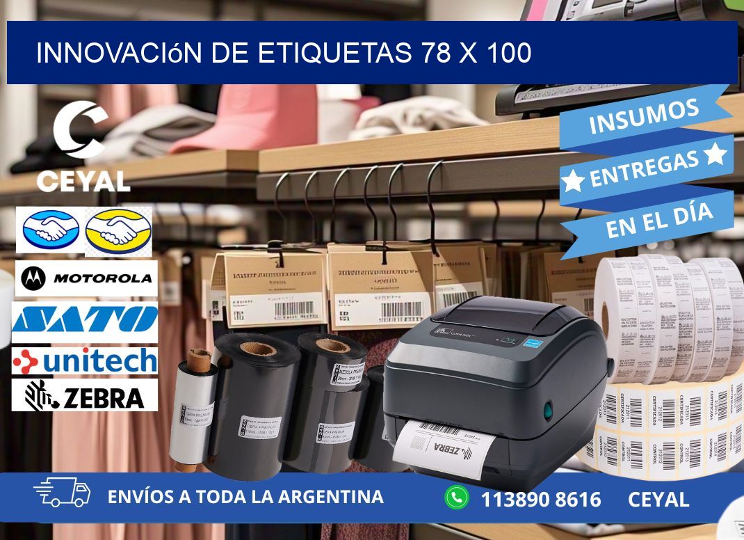 Innovación de etiquetas 78 x 100