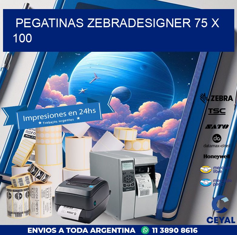 PEGATINAS zebradesigner 75 x 100