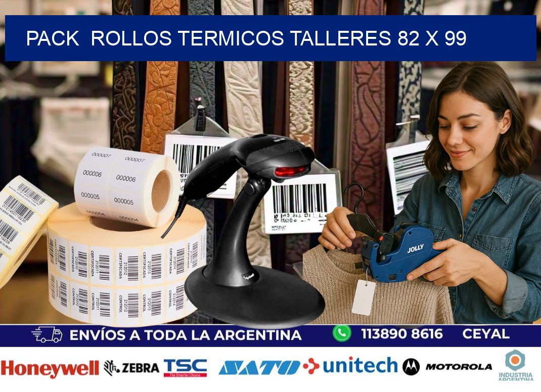 Pack  ROLLOS TERMICOS TALLERES 82 x 99