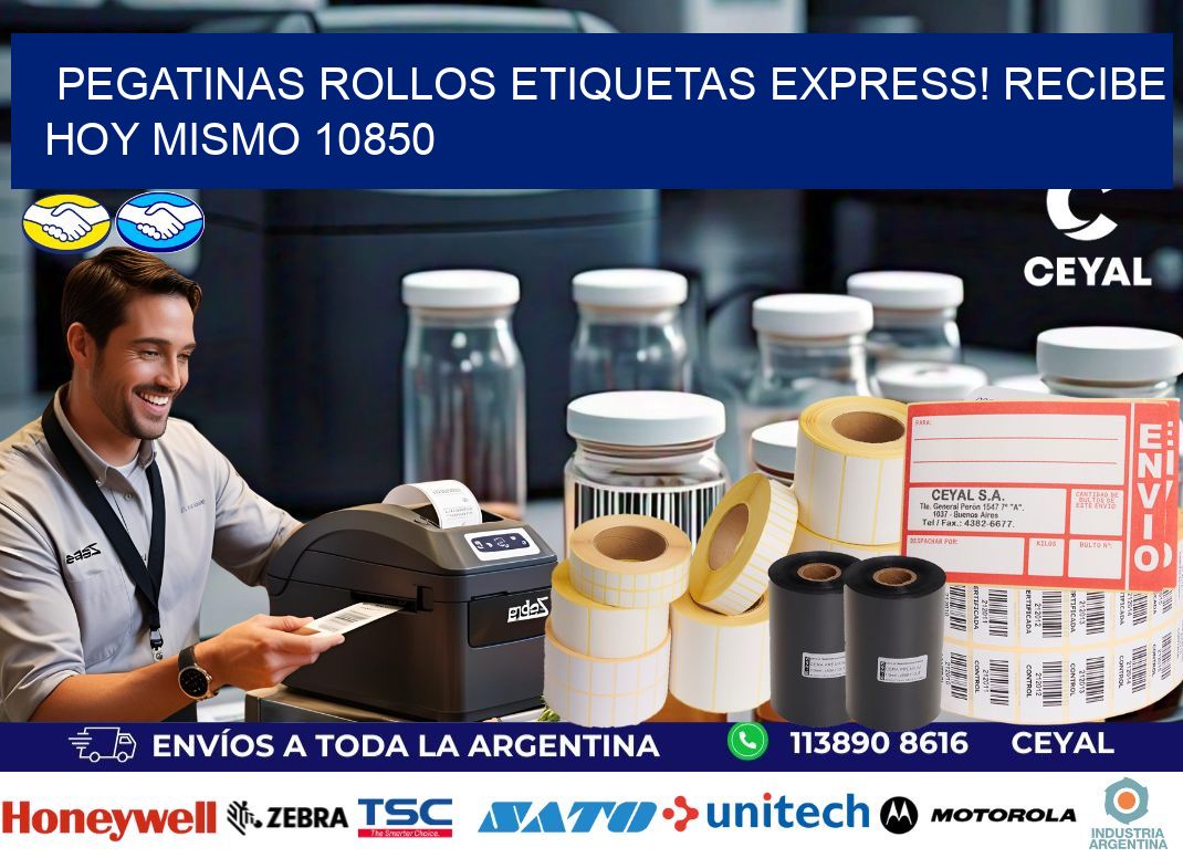 Pegatinas rollos etiquetas Express! Recibe Hoy Mismo 10850