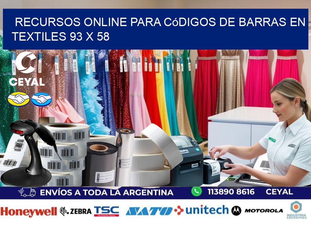 Recursos Online para Códigos de Barras en Textiles 93 x 58