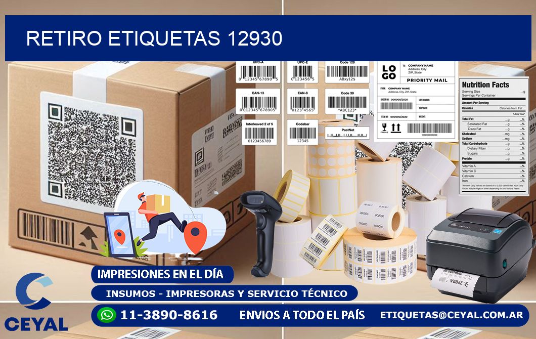 Retiro etiquetas 12930