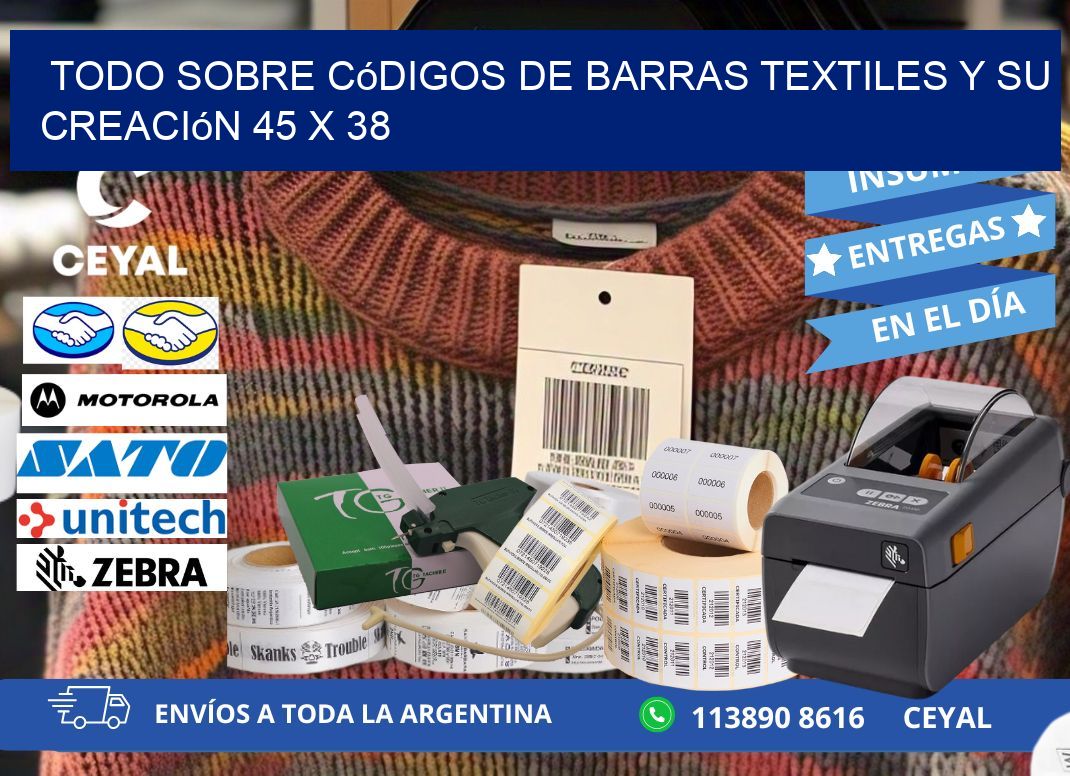 Todo sobre Códigos de Barras Textiles y su Creación 45 x 38