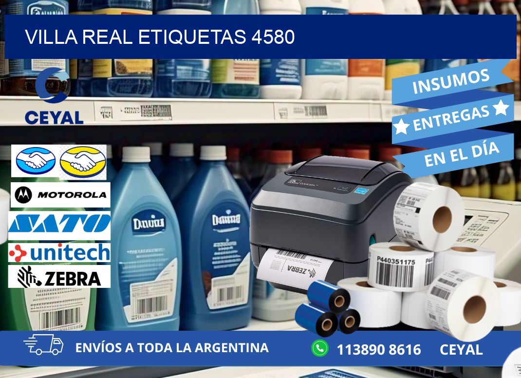 Villa Real etiquetas 4580