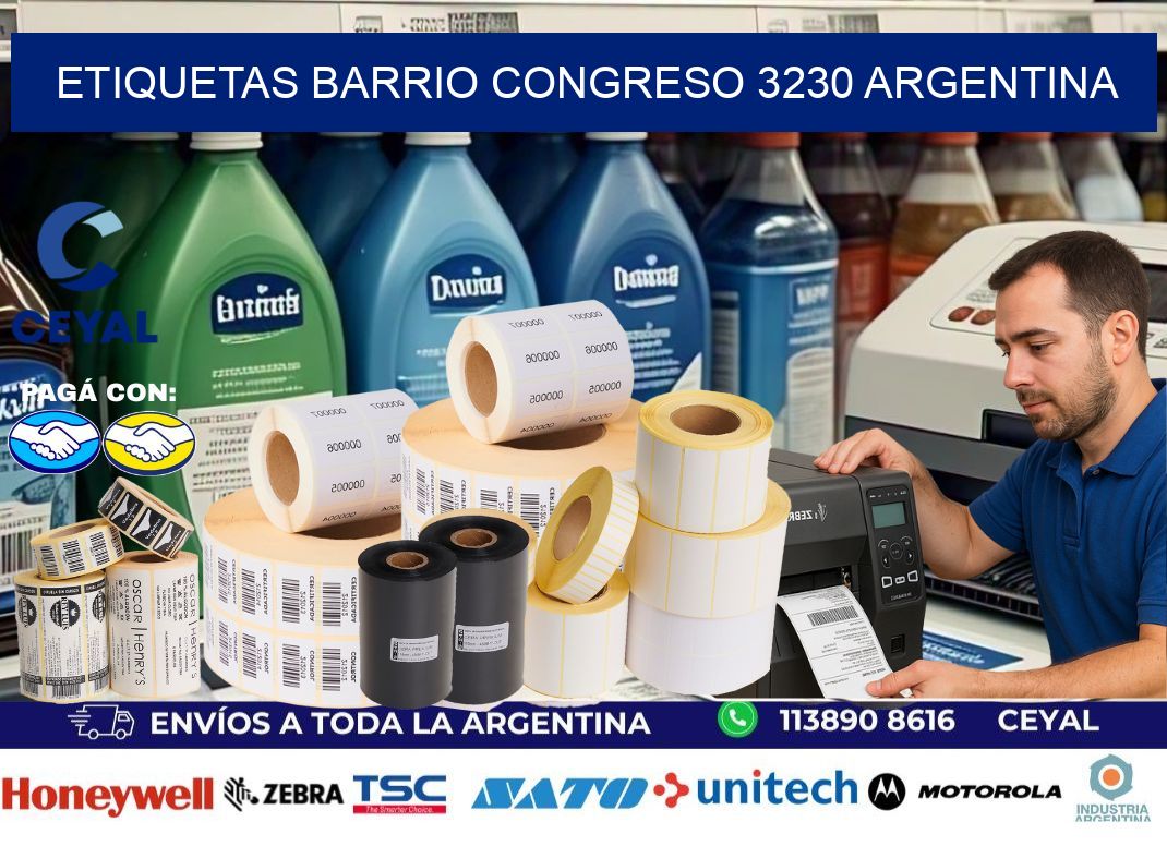 etiquetas barrio congreso 3230 argentina