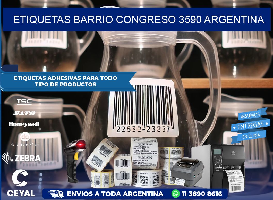 etiquetas barrio congreso 3590 argentina