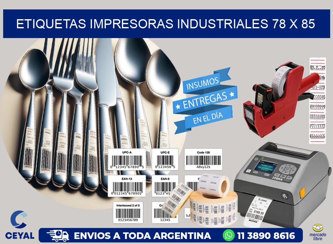 etiquetas impresoras industriales 78 x 85