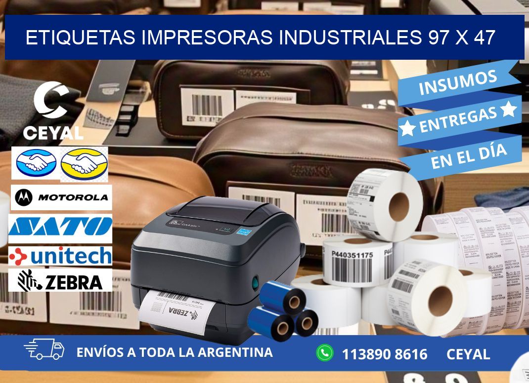 etiquetas impresoras industriales 97 x 47