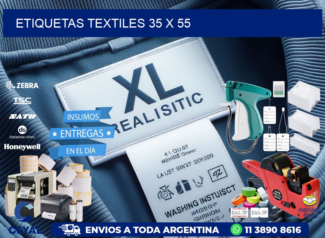 etiquetas textiles 35 x 55