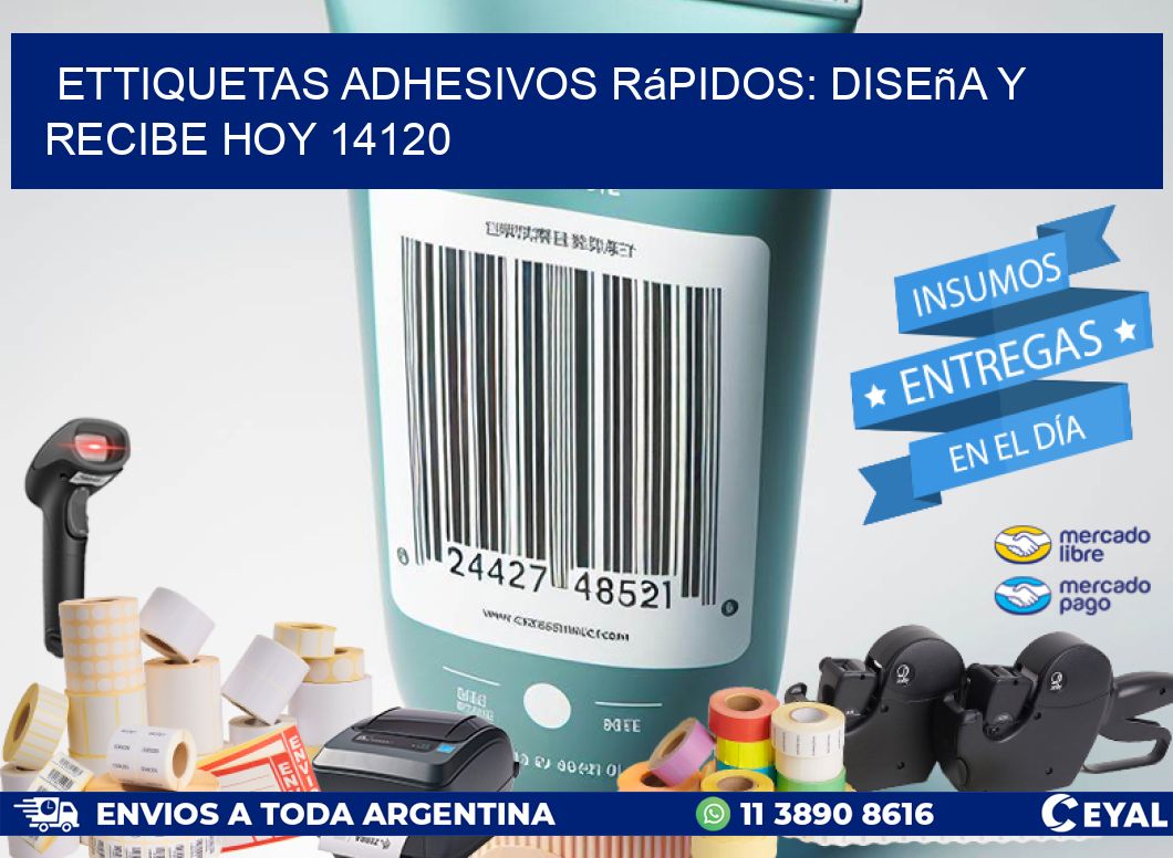 ettiquetas Adhesivos Rápidos: Diseña y Recibe Hoy 14120