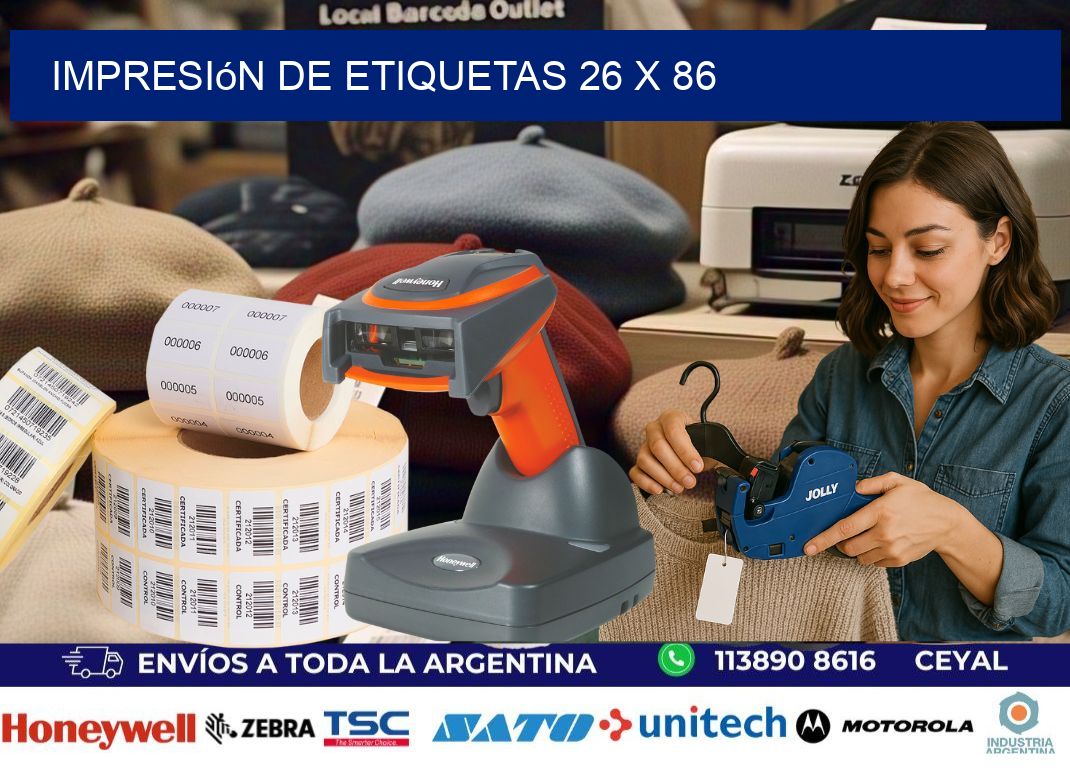 impresión de etiquetas 26 x 86