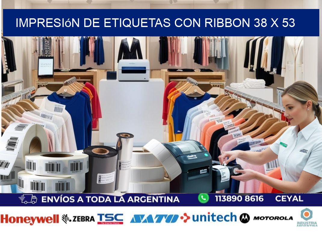 impresión de etiquetas con ribbon 38 x 53