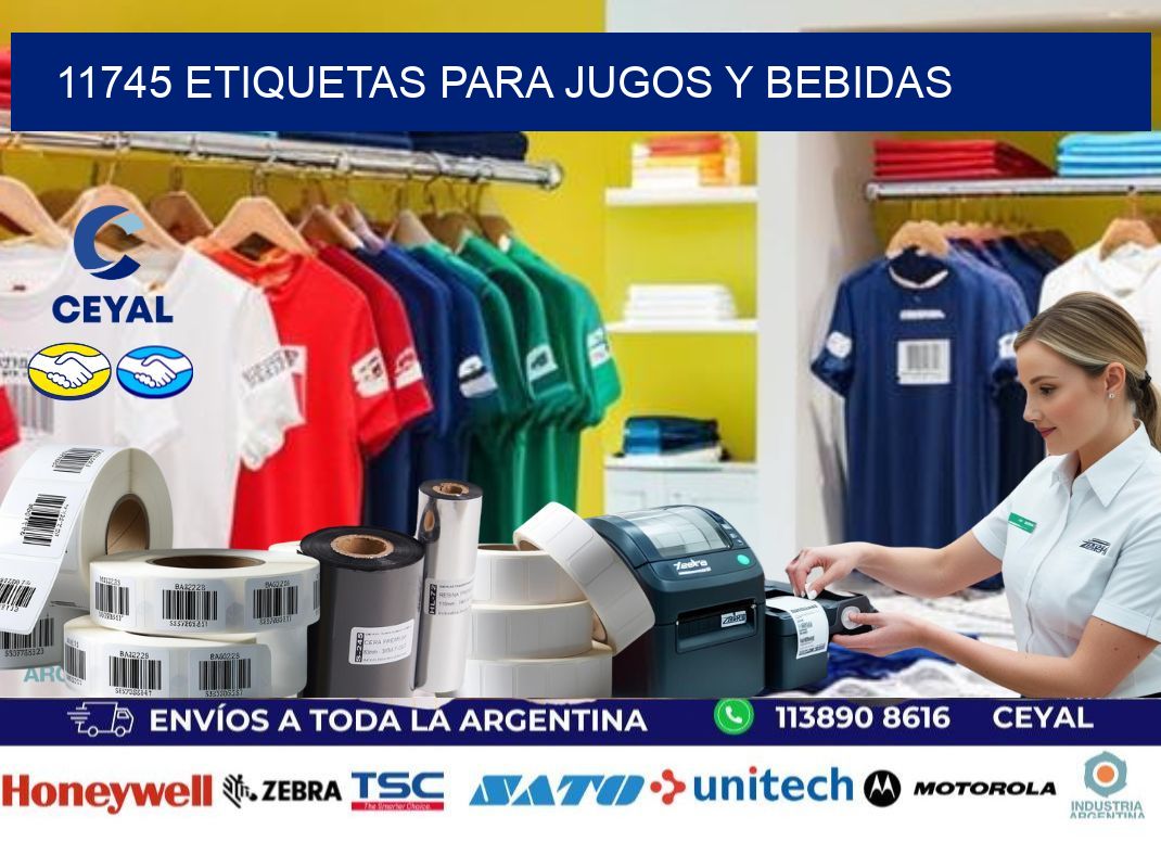 11745 Etiquetas para jugos y bebidas
