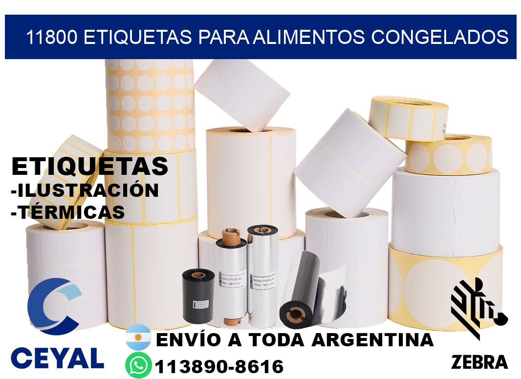 11800 Etiquetas para alimentos congelados