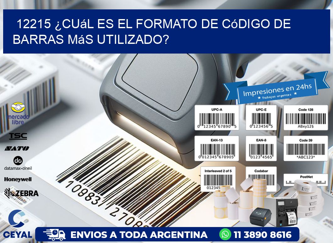12215 ¿Cuál es el formato de código de barras más utilizado?