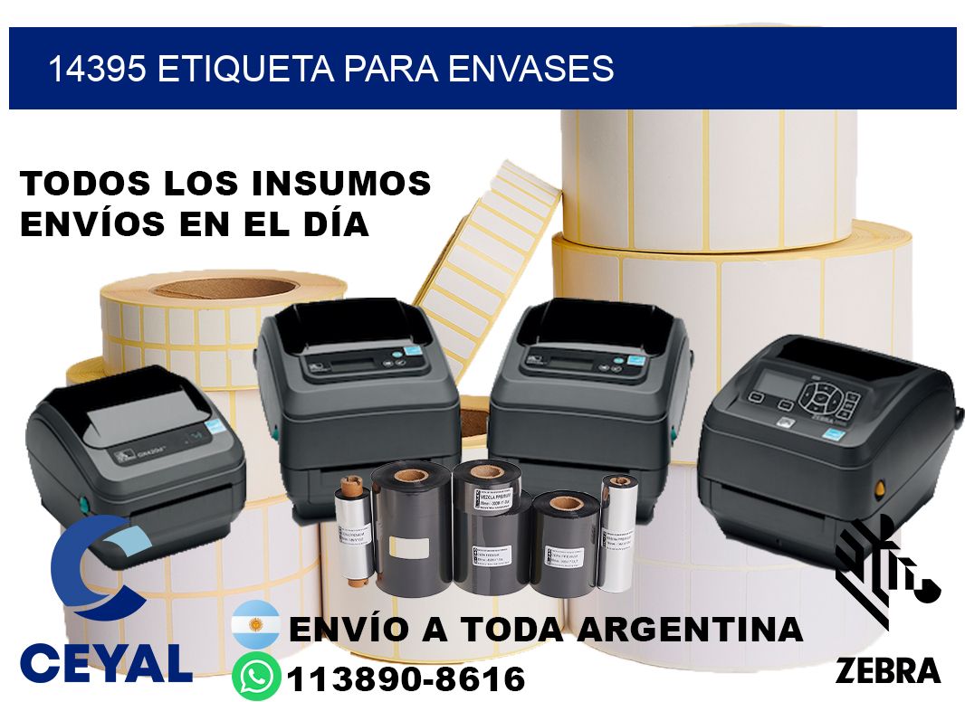 14395 Etiqueta para envases