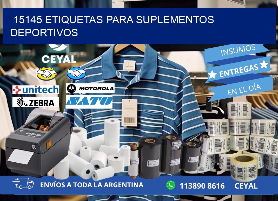 15145 Etiquetas para suplementos deportivos