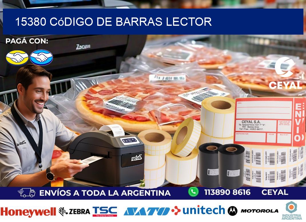 15380 Código de barras lector
