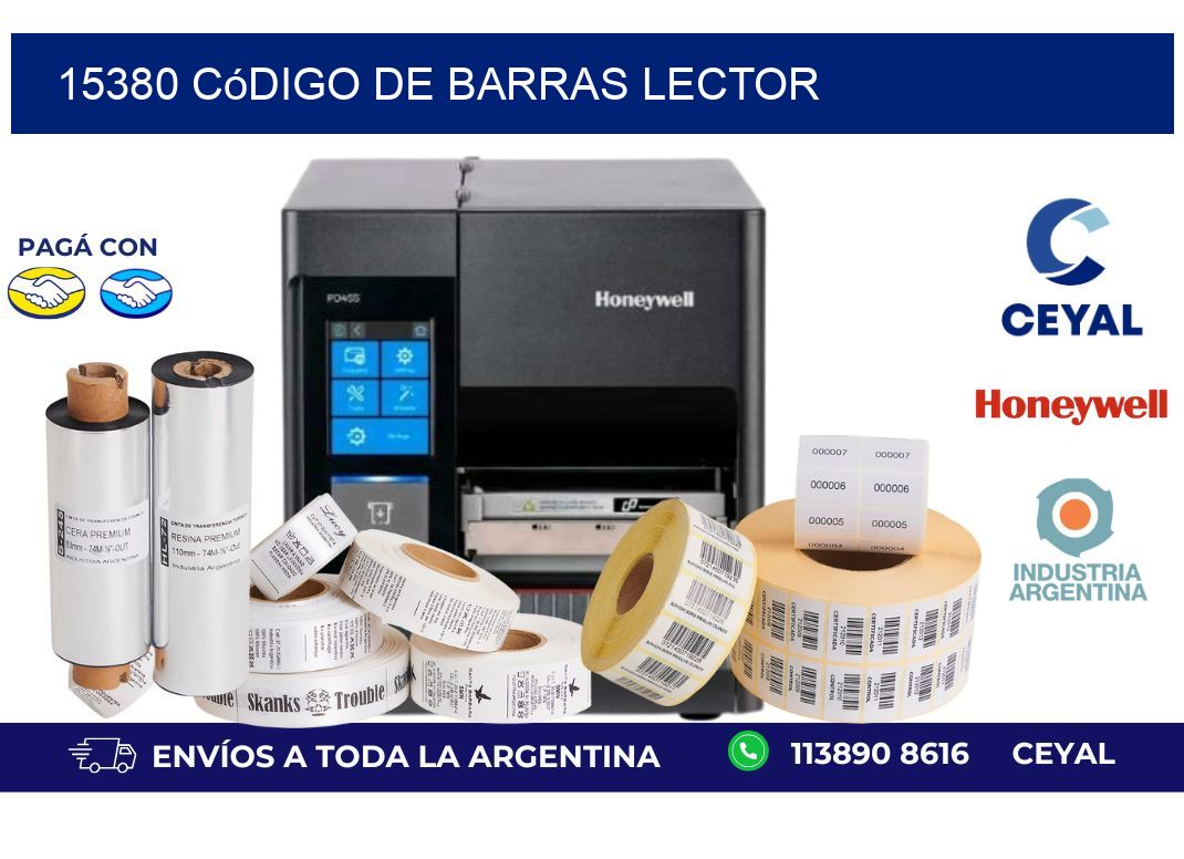 15380 Código de barras lector