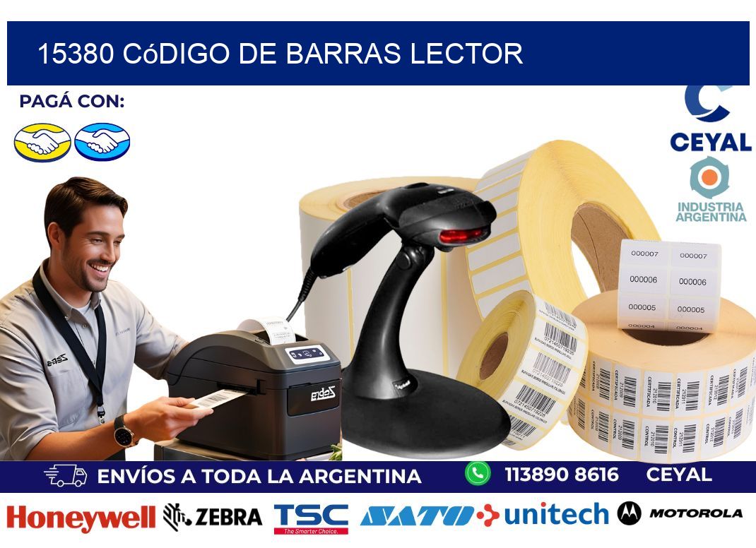 15380 Código de barras lector