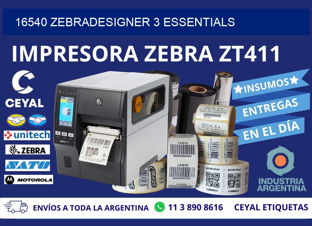 16540 ZebraDesigner 3 Essentials