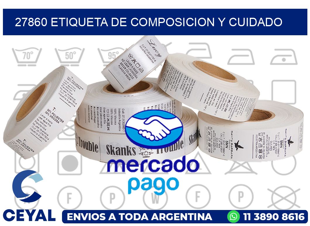 27860 etiqueta de composicion y cuidado