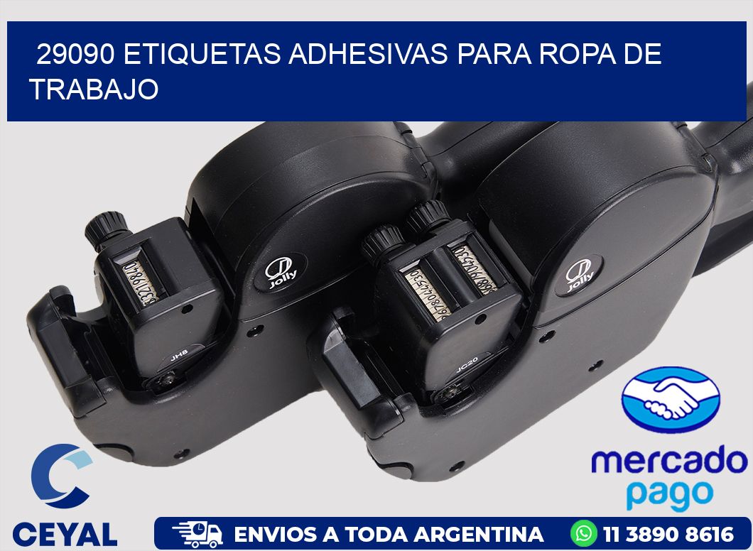 29090 Etiquetas adhesivas para ropa de trabajo