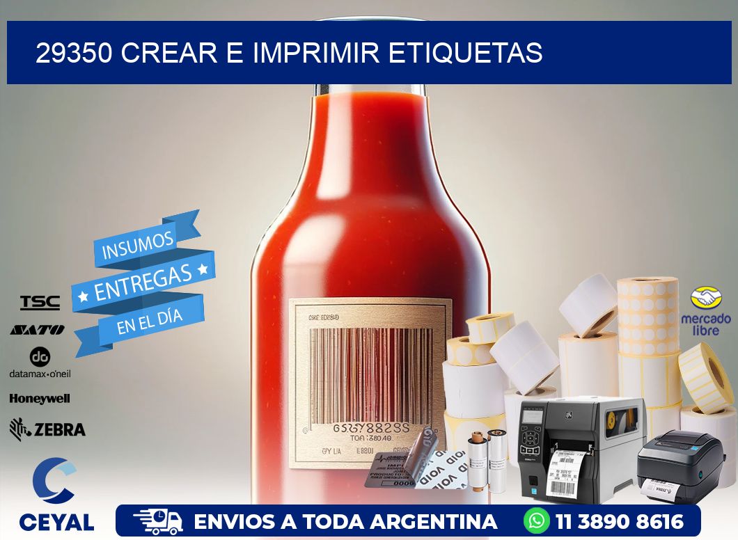 29350 Crear e imprimir etiquetas