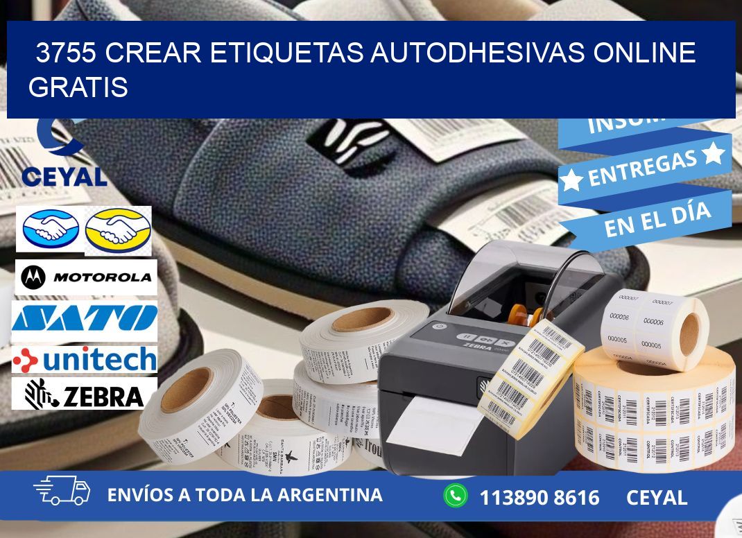 3755 Crear etiquetas autodhesivas online gratis