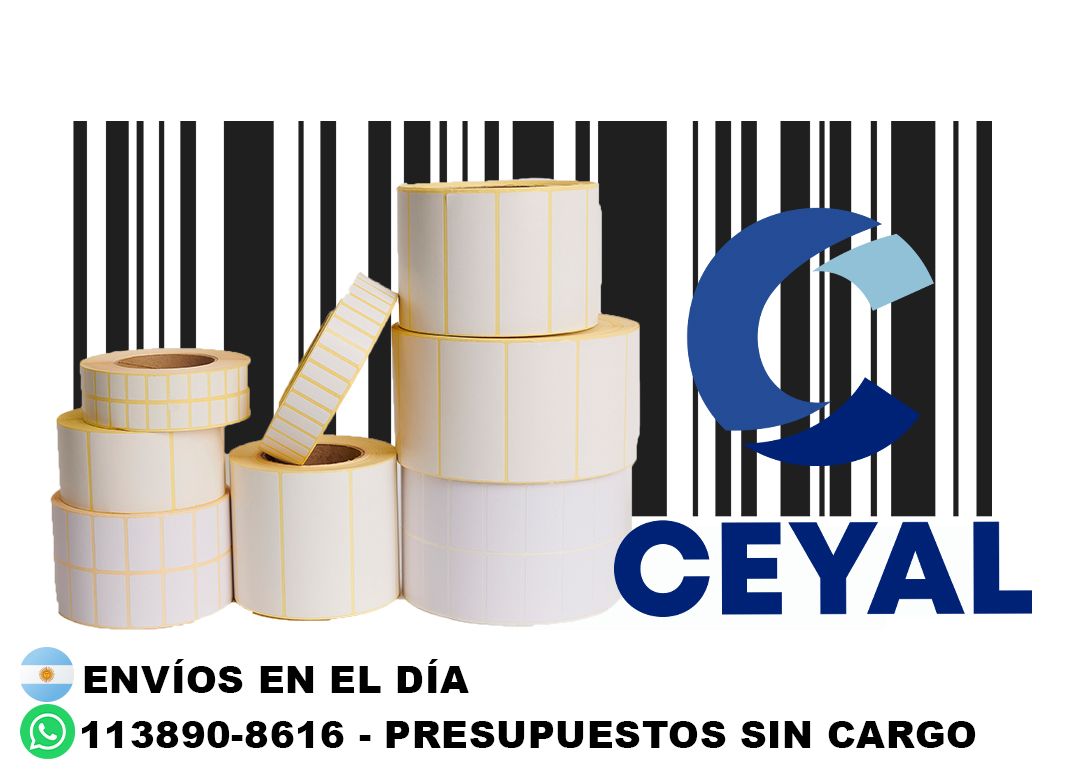 4 cajas de etiquetas 52 x 56