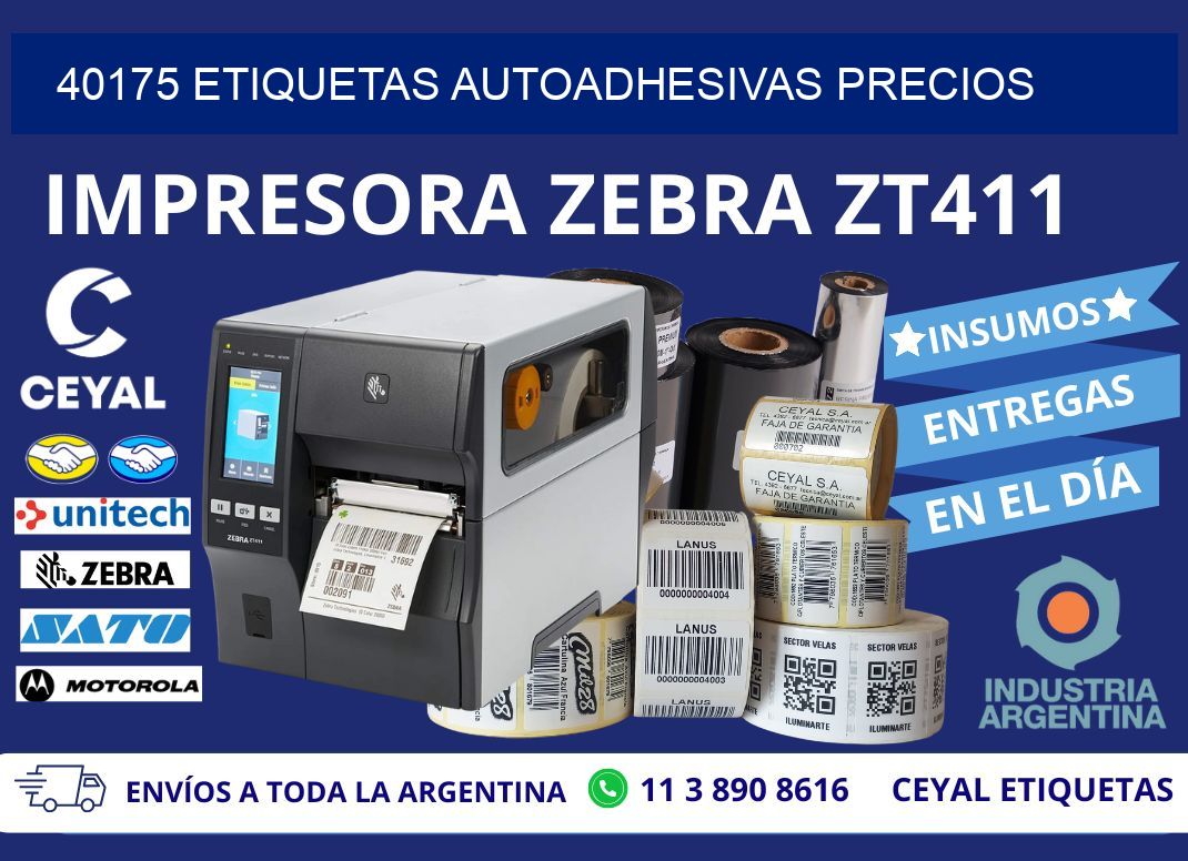 40175 Etiquetas autoadhesivas precios