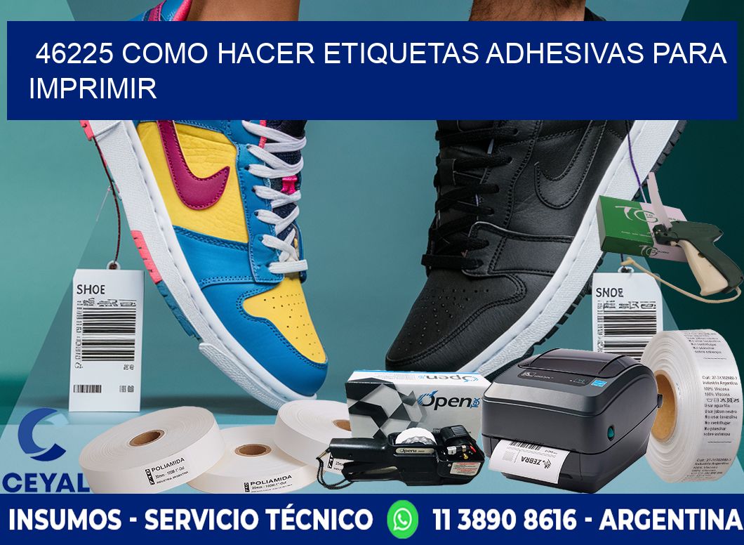 46225 Como hacer etiquetas adhesivas para imprimir
