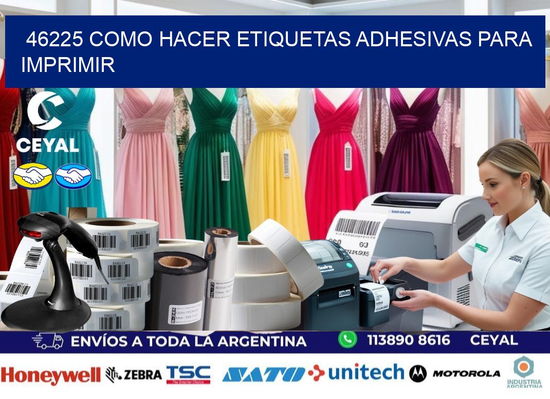 46225 Como hacer etiquetas adhesivas para imprimir