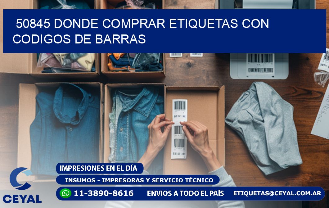 50845 Donde comprar etiquetas con codigos de barras