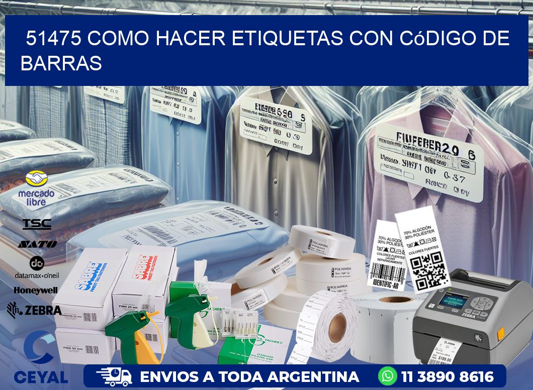 51475 Como hacer etiquetas con código de barras