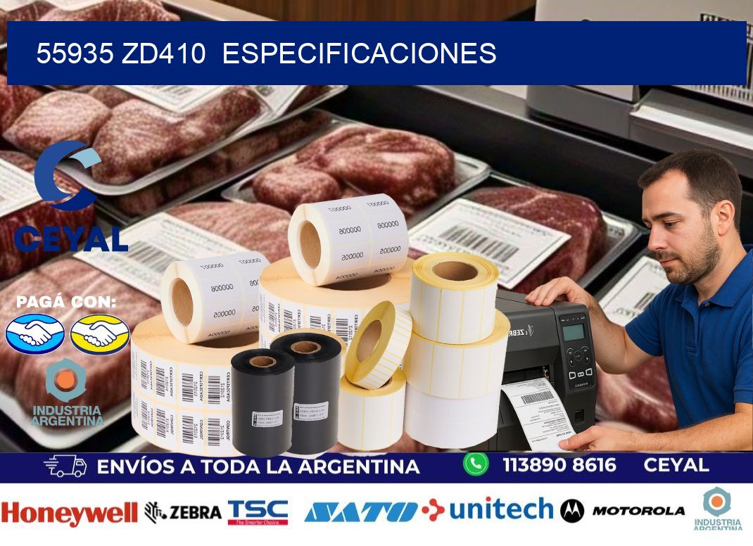 55935 ZD410  especificaciones