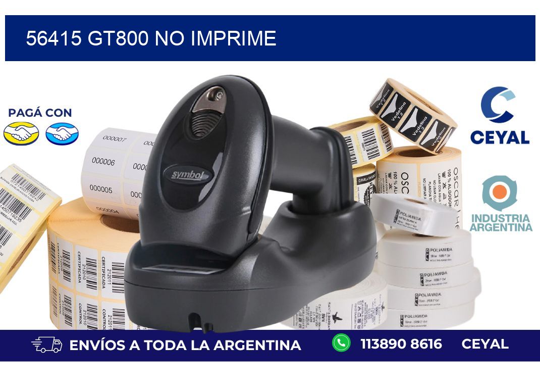 56415 GT800 no imprime