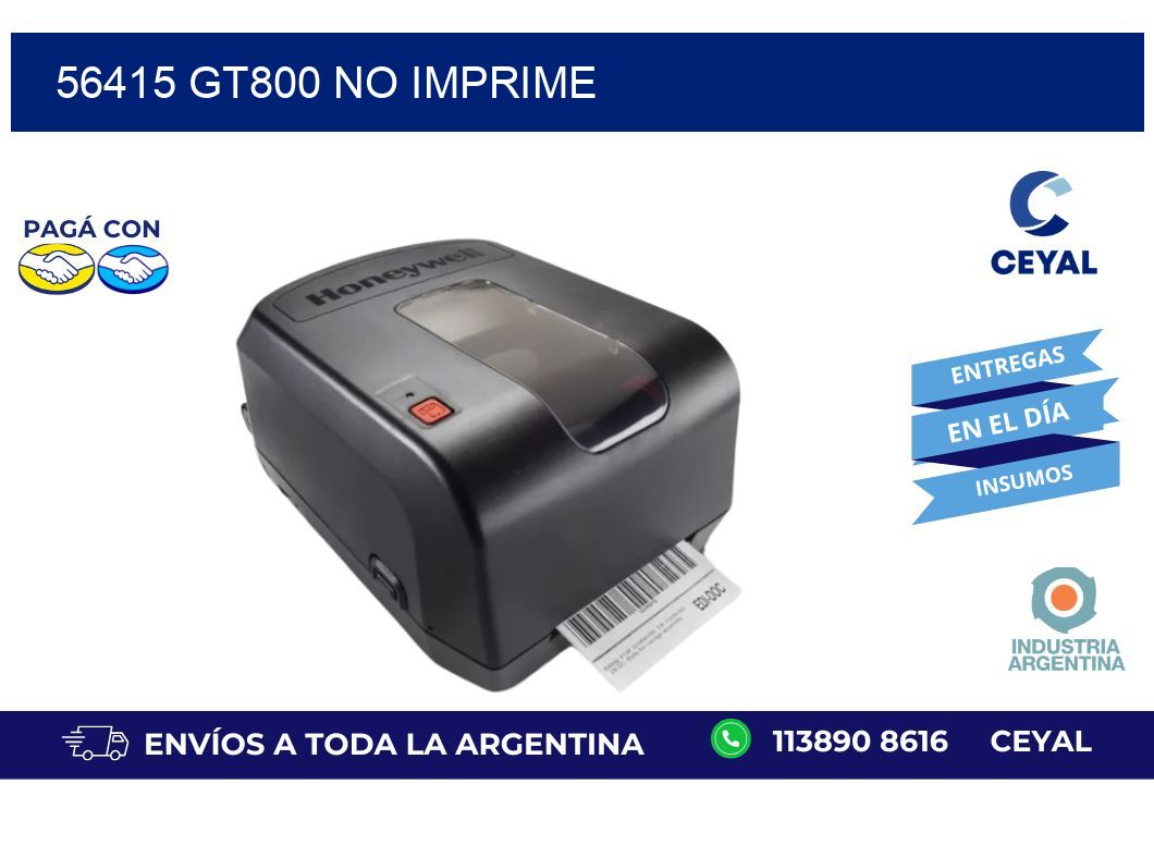 56415 GT800 no imprime