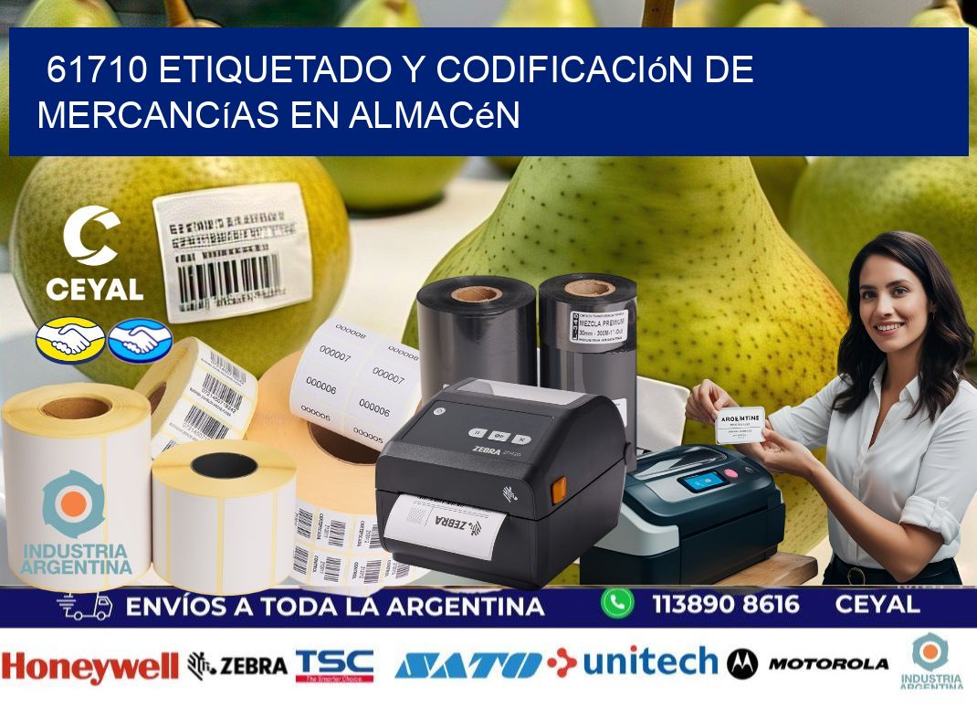 61710 Etiquetado y codificación de mercancías en almacén