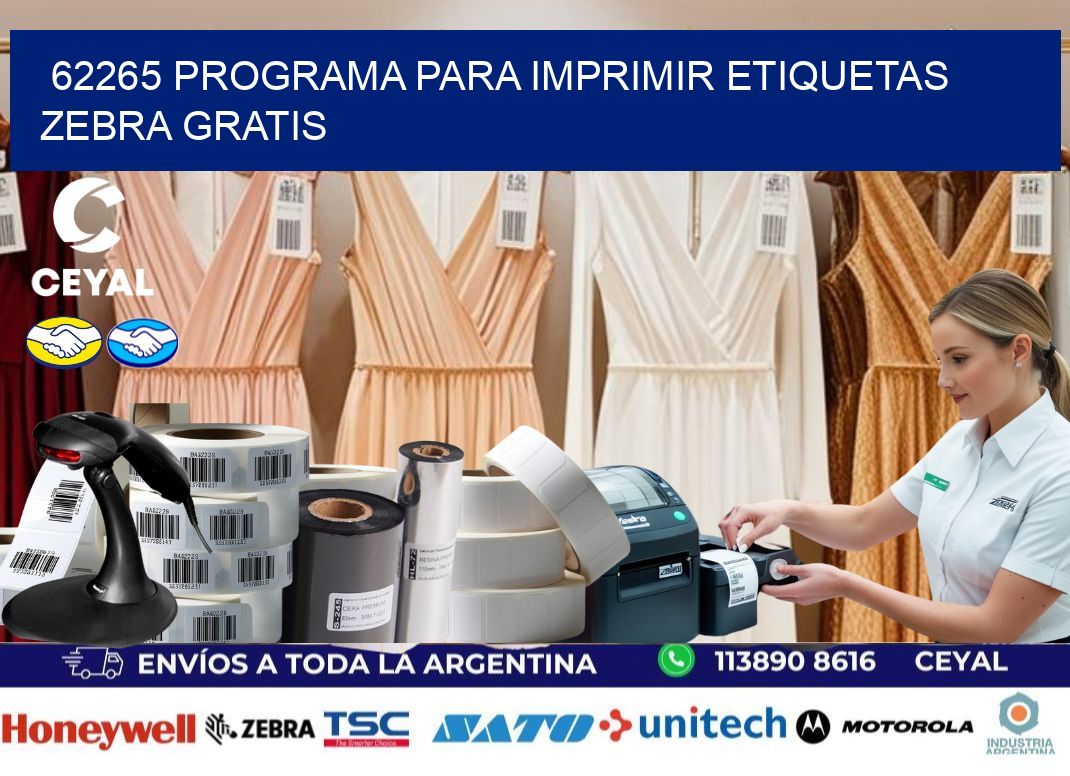 62265 Programa para imprimir etiquetas Zebra gratis