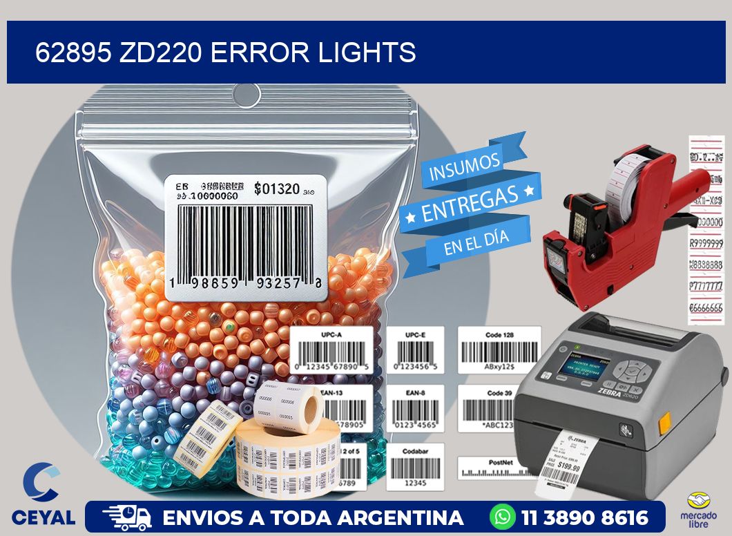62895 ZD220 error lights