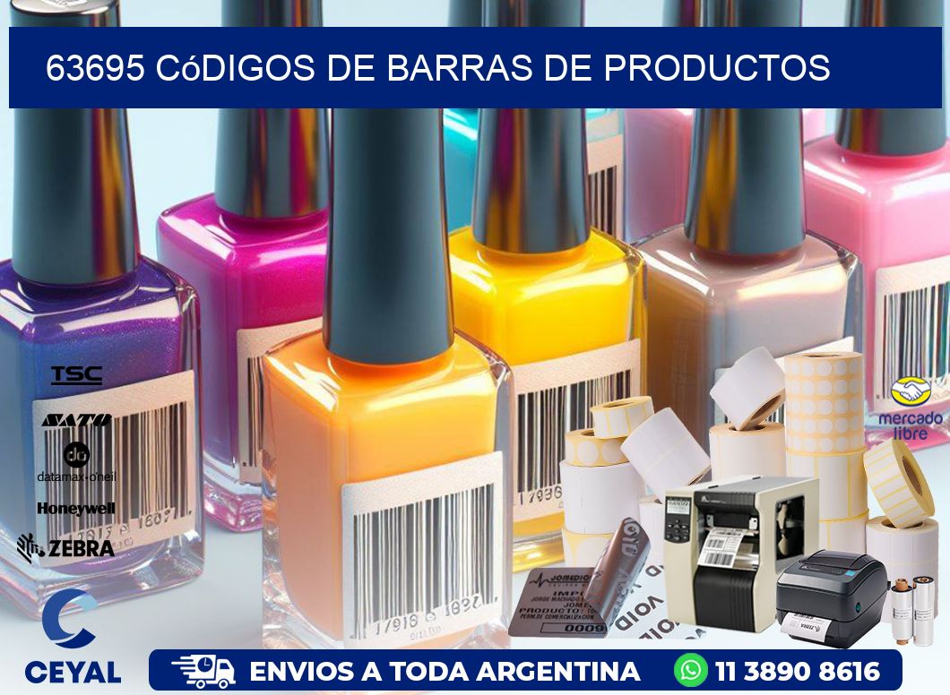63695 Códigos de barras de productos